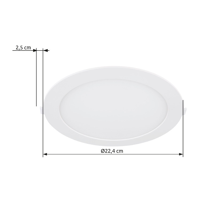 Globo - LED įleidžiamas lubinis šviestuvas LED/18W/230V 4000K diametras 22,4 cm