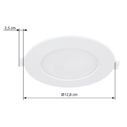 Globo - LED įleidžiamas lubinis šviestuvas LED/6W/230V 4000K diametras 12,8 cm