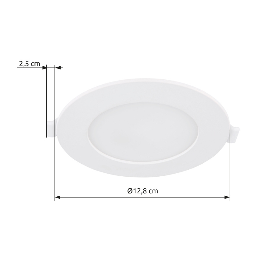Globo - LED įleidžiamas lubinis šviestuvas LED/6W/230V 4000K diametras 12,8 cm
