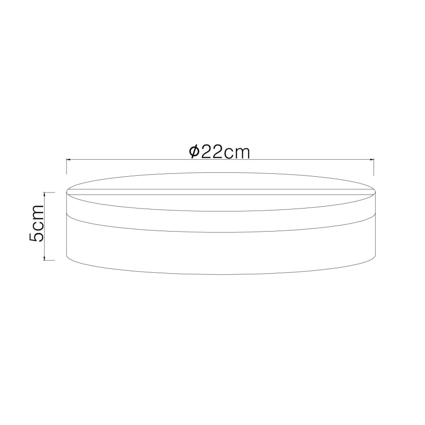 Globo - LED lubinis šviestuvas LED/12W/230V 4000K diametras 22 cm juoda