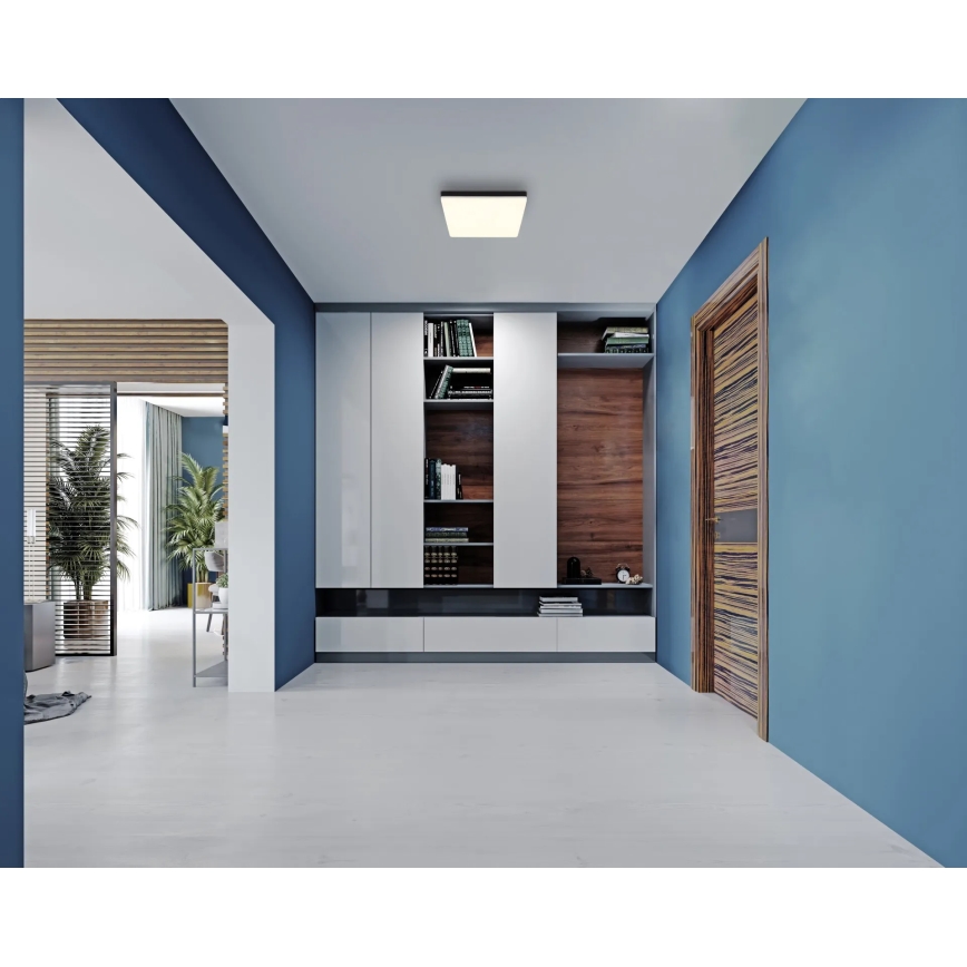 Globo - LED lubinis šviestuvas LED/18W/230V 4000K 30x30 cm juoda