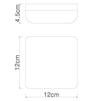 Globo - LED lubinis šviestuvas LED/8W/230V 4000K 12x12 cm balta