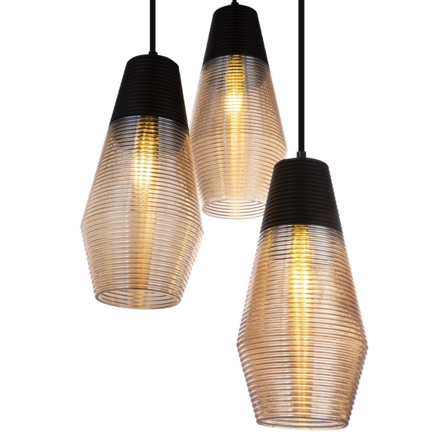 Globo 15043-3 - Sietynas, kabinamas ant virvės WAYNE 3xE27/60W/230V