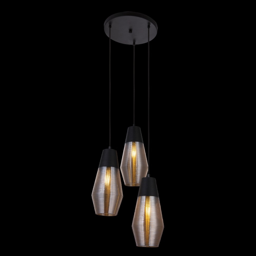 Globo 15043-3 - Sietynas, kabinamas ant virvės WAYNE 3xE27/60W/230V
