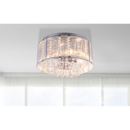 Globo - Krištolinis lubų šviestuvas 4xE14/40W/230V