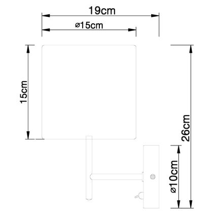 Globo - Sieninis šviestuvas 1xE14/40W/230V