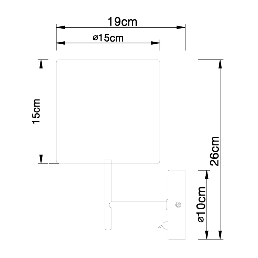 Globo - Sieninis šviestuvas 1xE14/40W/230V