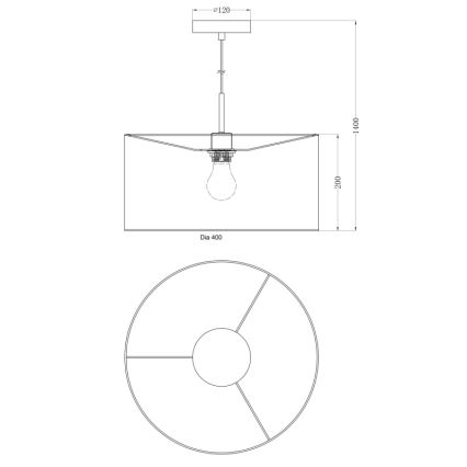 Globo - Sietynas 1xE27/60W/230V