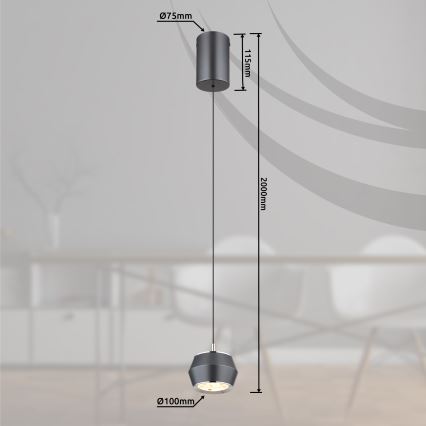 Globo - LED Pakabinamas sietynas LED/6W/230V