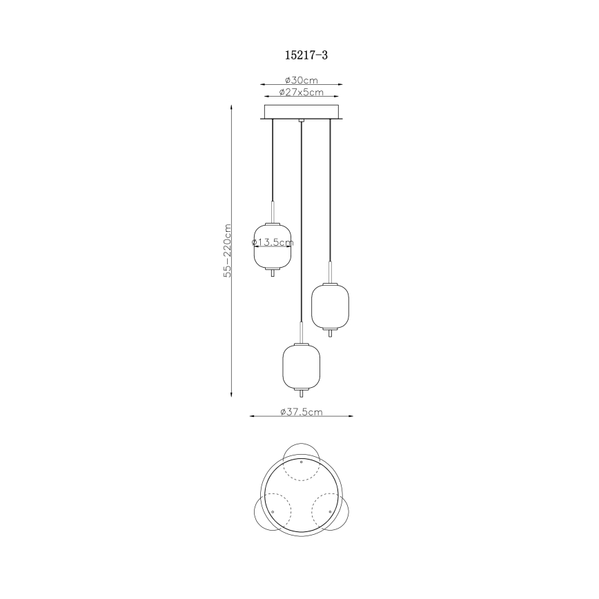 Globo - LED Pakabinamas sietynas LED/20W/230V