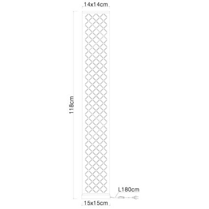 Globo - Grindų lempa su garsiakalbiu 2xE27 / 40W / 230V