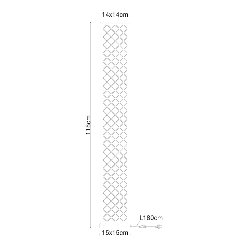 Globo - Grindų lempa su garsiakalbiu 2xE27 / 40W / 230V