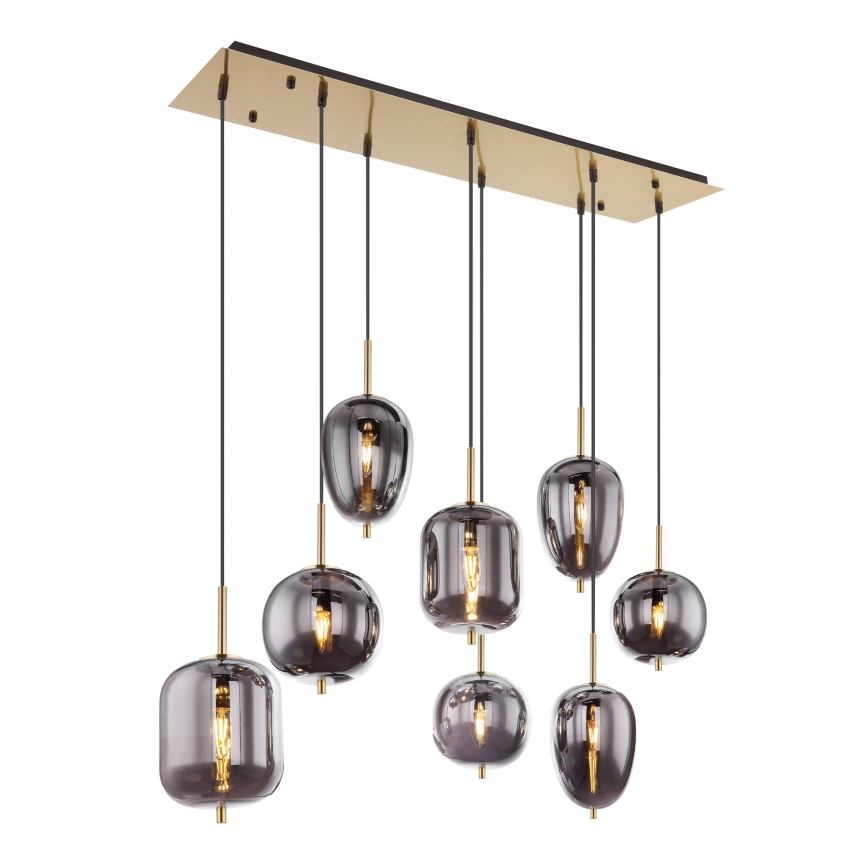 Globo - Pakabinamas sietynas 8xE14/40W/230V dūminis