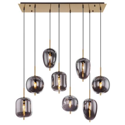 Globo - Pakabinamas sietynas 8xE14/40W/230V dūminis