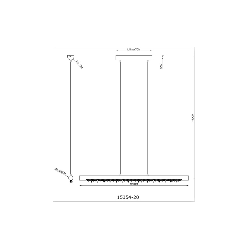 Globo 15354-20 - reguliuojamas LED kabantis šviestuvas ant laido FELICITAS LED/25W/230V, smėlinis