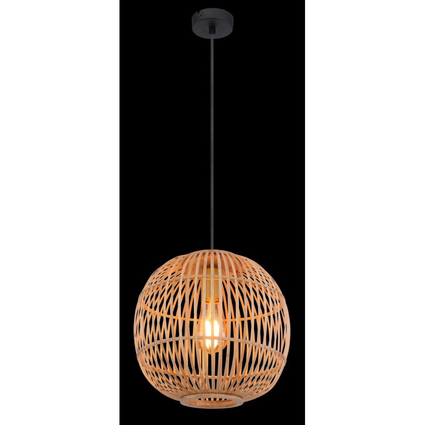Globo - Pakabinamas sietynas 1xE27/60W/230V bamboo