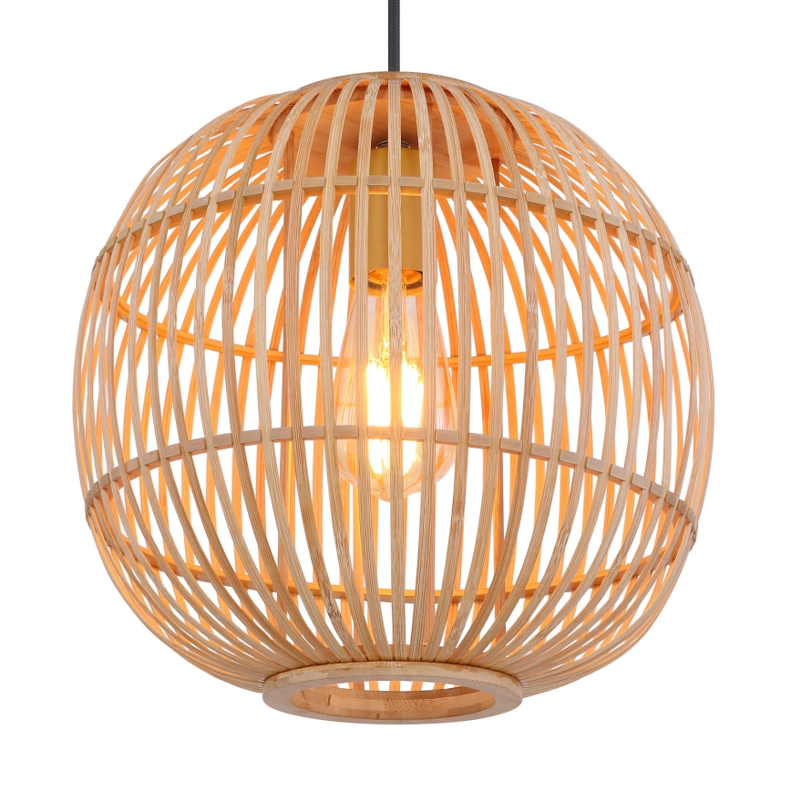 Globo - Pakabinamas sietynas 1xE27/60W/230V bamboo
