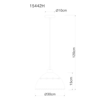 Globo - Pakabinamas sietynas 1xE27/60W/230V