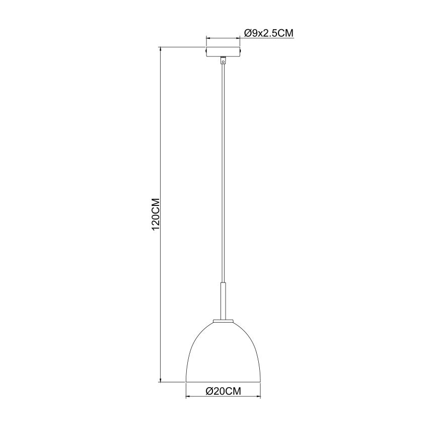 Globo - Sietynas, kabinamas ant virvės 1xE27/60W/230V