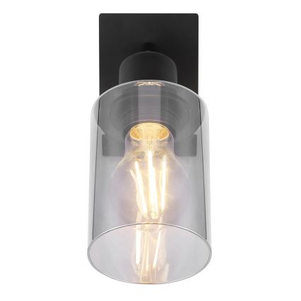 Globo - Sieninis akcentinis šviestuvas 1xE27/15W/230V juoda
