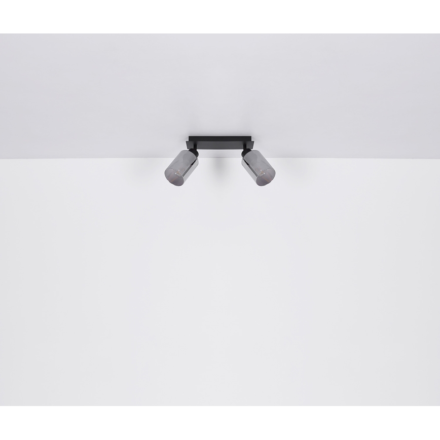 Globo - Akcentinis apšvietimas 2xE27/15W/230V juoda