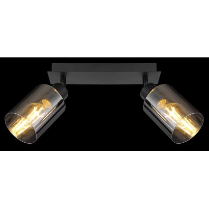 Globo - Akcentinis apšvietimas 2xE27/15W/230V juoda