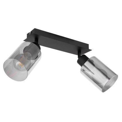 Globo - Akcentinis apšvietimas 2xE27/15W/230V juoda