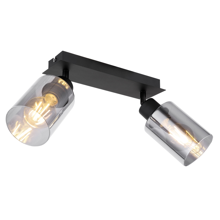 Globo - Akcentinis apšvietimas 2xE27/15W/230V juoda