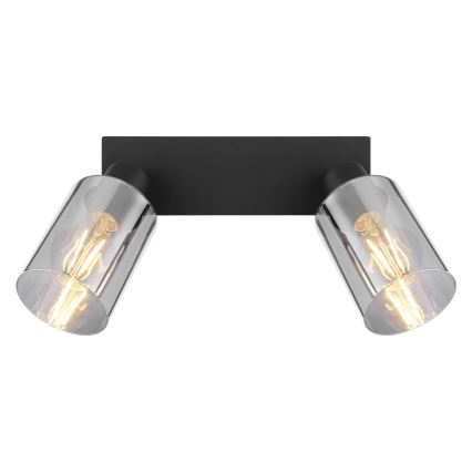 Globo - Akcentinis apšvietimas 2xE27/15W/230V juoda