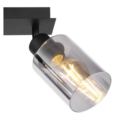 Globo - Akcentinis apšvietimas 2xE27/15W/230V juoda