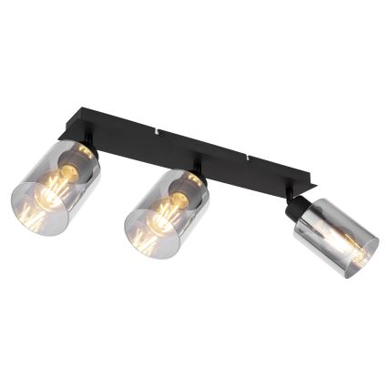 Globo - Akcentinis apšvietimas 3xE27/15W/230V juoda