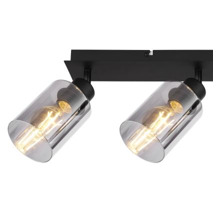 Globo - Akcentinis apšvietimas 3xE27/15W/230V juoda
