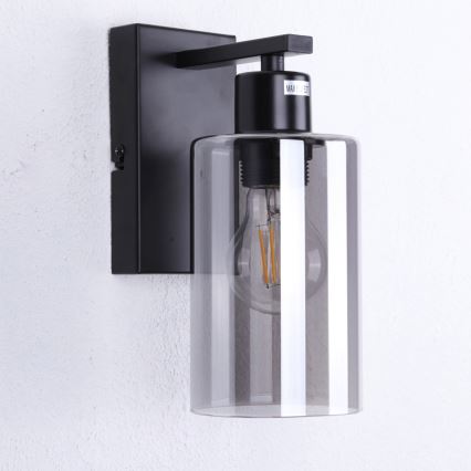 Globo - Sieninis šviestuvas 1xE27/60W/230V juoda