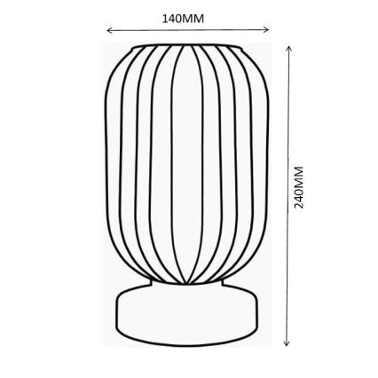Globo - Stalinis šviestuvas 1xE27/40W/230V ruda