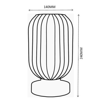 Globo - Stalinis šviestuvas 1xE27/40W/230V pilka