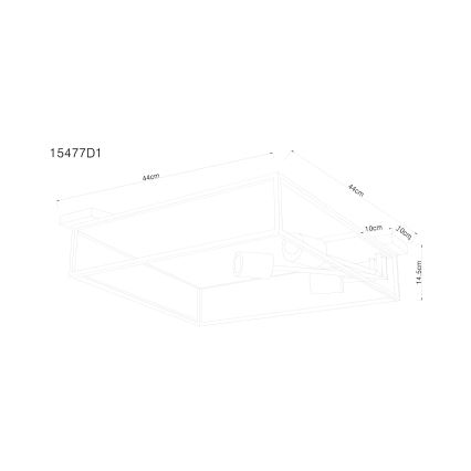 Globo - Lubinis šviestuvas 3xE27/60W/230V