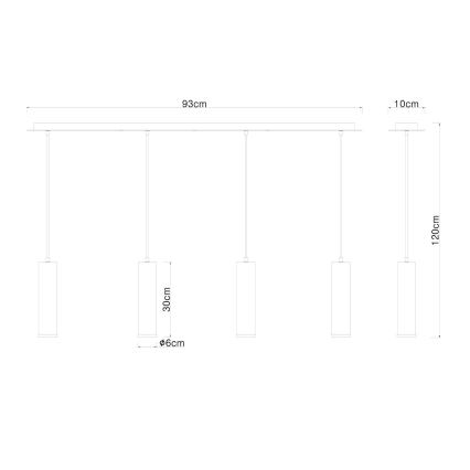 Globo  - Pakabinamas sietynas 4xE27/60W/230V juodas medis