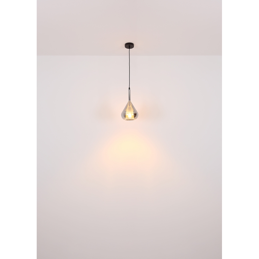 Globo - Pakabinamas sietynas 1xE27/60W/230V diametras 20 cm juoda