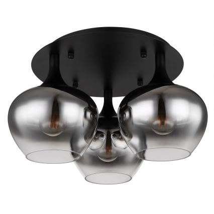 Globo - Tvirtinamas sietynas 3xE27/40W/230V diametras 45 cm juoda