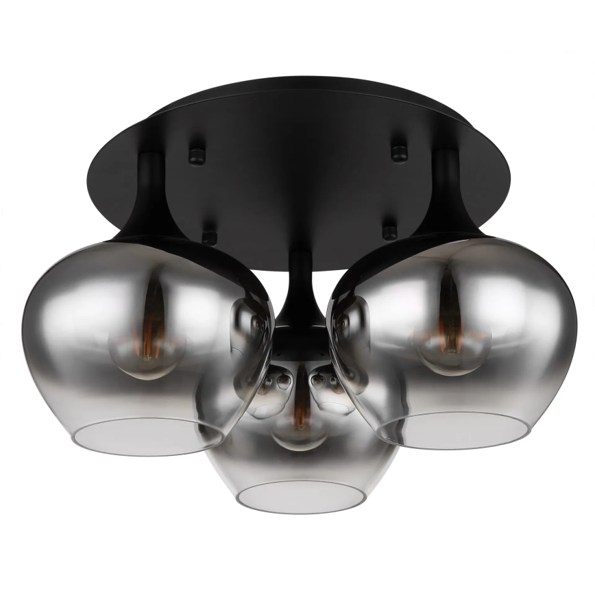 Globo - Tvirtinamas sietynas 3xE27/40W/230V diametras 45 cm juoda