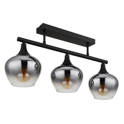Globo - Tvirtinamas sietynas 3xE27/40W/230V juoda
