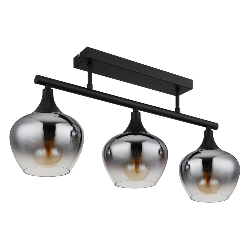 Globo - Tvirtinamas sietynas 3xE27/40W/230V juoda