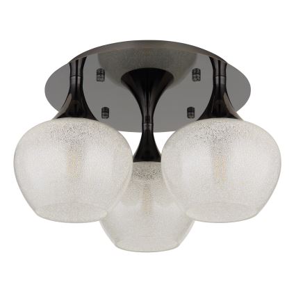 Globo - Tvirtinamas sietynas 3xE27/40W/230V antracitas