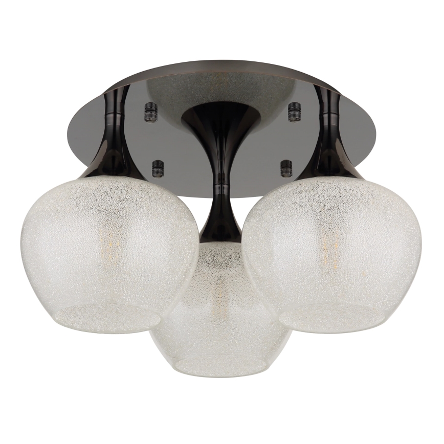 Globo - Tvirtinamas sietynas 3xE27/40W/230V antracitas