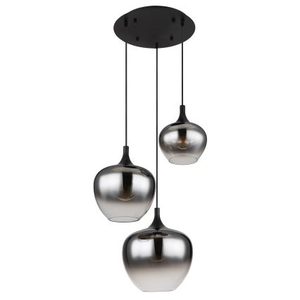 Globo - Pakabinamas sietynas 3xE27/40W/230V diametras 48 cm juoda