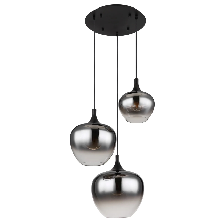 Globo - Pakabinamas sietynas 3xE27/40W/230V diametras 48 cm juoda