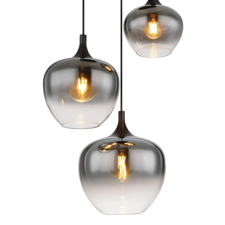 Globo - Pakabinamas sietynas 3xE27/40W/230V diametras 48 cm juoda