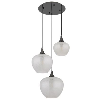 Globo - Pakabinamas sietynas 3xE27/40W/230V balta/antracitas