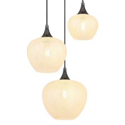 Globo - Pakabinamas sietynas 3xE27/40W/230V balta/antracitas