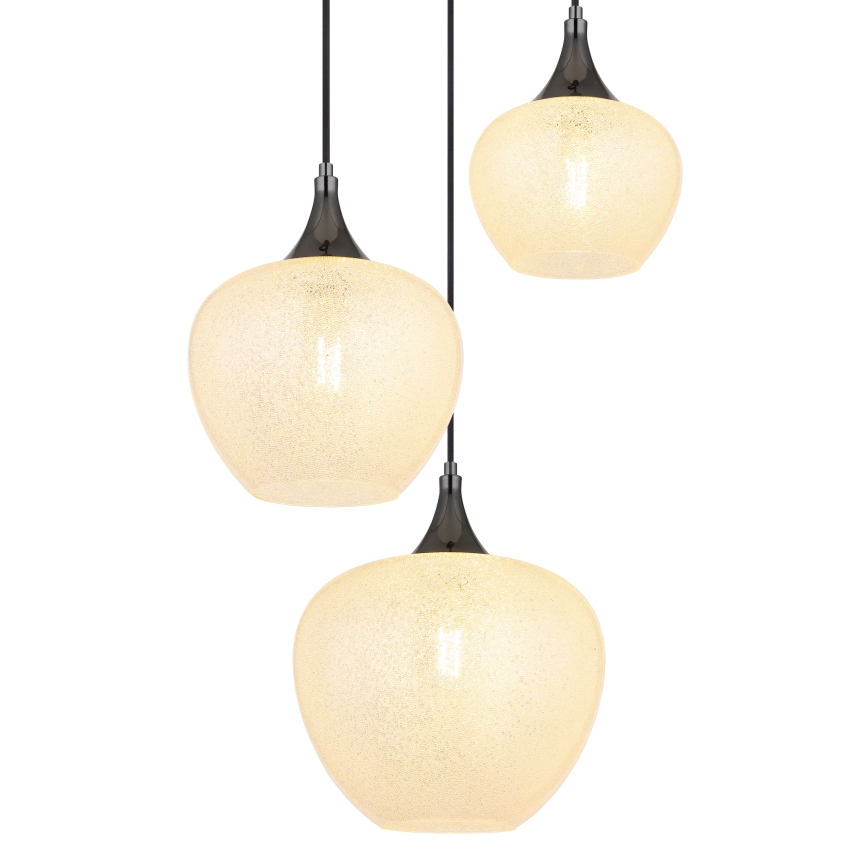 Globo - Pakabinamas sietynas 3xE27/40W/230V balta/antracitas